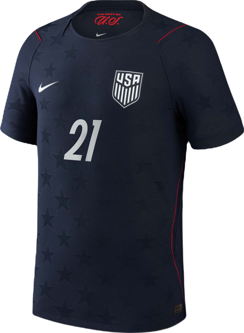 Timothy Weah USMNT 2026 Match Away Men's Nike Dri-FIT ADV Soccer Jersey