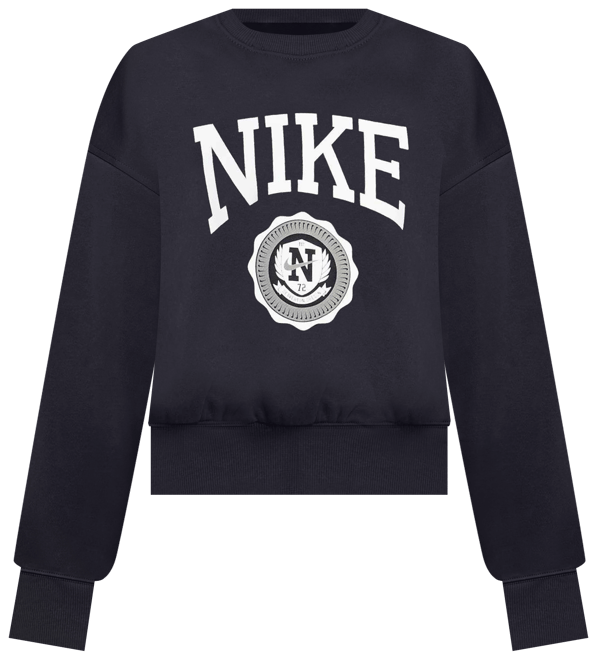 Nike Sportswear Club Girls' French Terry Crew-Neck Sweatshirt