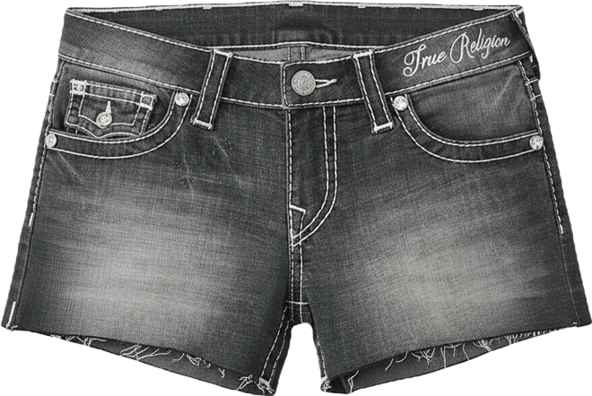 JOEY LOW RISE WINGED BIG T FLAP SHORT