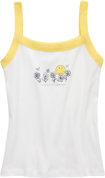 AE | Smiley® Graphic Tank Top | American Eagle