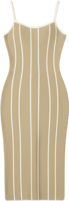 Bebe Women's Stripe Knit Bodycon Midi Dress
