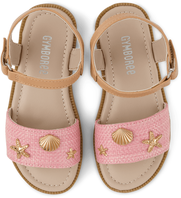 Girls Starfish Raffia Sandals