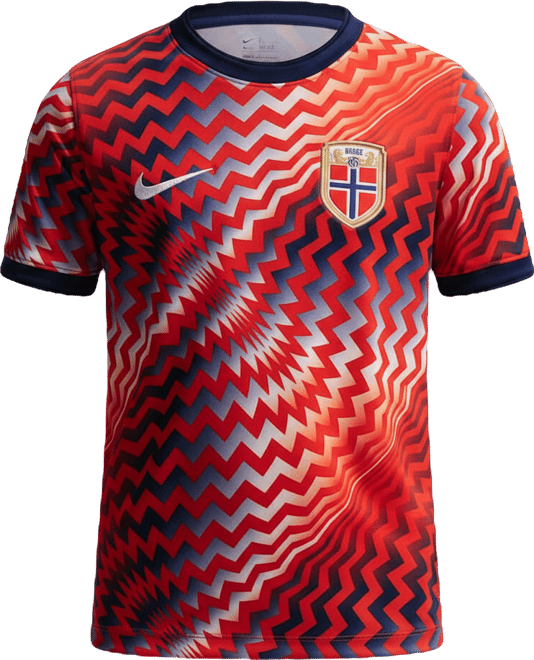 Norway Big Kids' Nike Dri-FIT Soccer Pre-Match Short-Sleeve Top