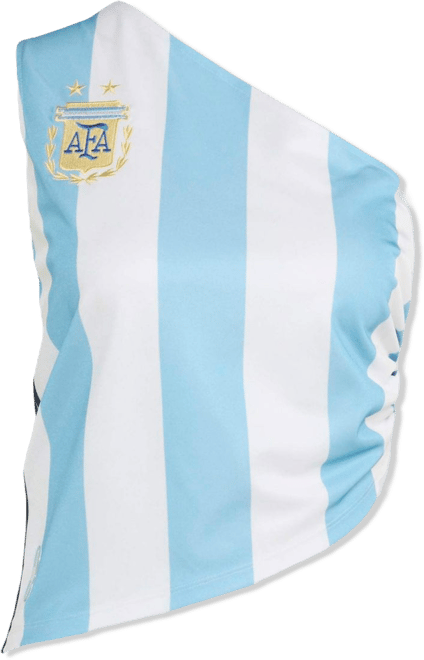 adidas Originals Women's Argentina One-Shoulder Reconstructed Bringback Jersey