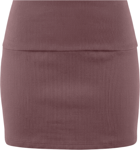 Nike Sportswear Chill Knit Skort de tela de canalé ajustado de tiro medio para mujer