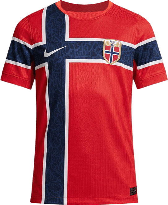 Norway 2026 Match Home Big Kids' Nike Aero-FIT Soccer Authentic Jersey