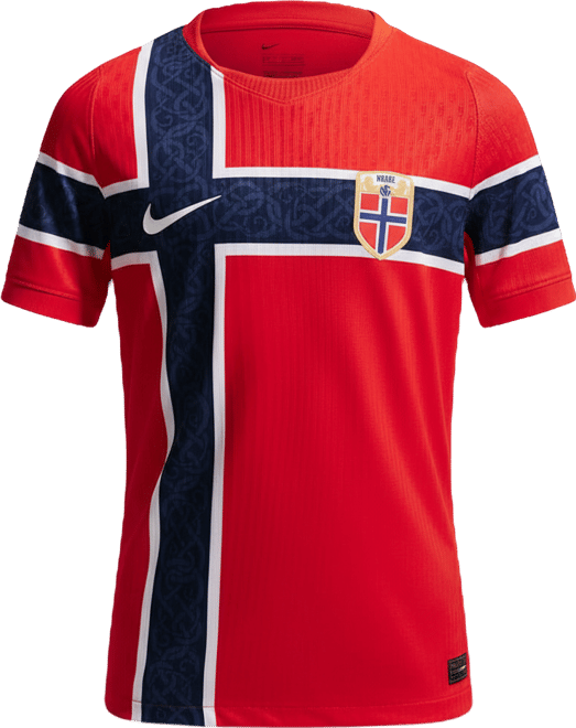 Norway 2026 Match Home Big Kids' Nike Aero-FIT Soccer Authentic Jersey