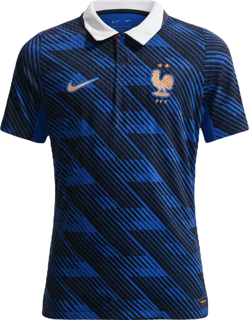 FFF 2026 Match Home Big Kids' Nike Aero-FIT Soccer Authentic Jersey