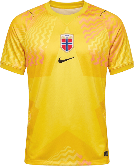 Norway 2026 Stadium Goalkeeper Men's Nike Dri-FIT Soccer Replica Short-Sleeve Jersey