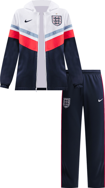 Αγγλία Ποδοσφαιρική φόρμα με κουκούλα Nike Dri-FIT για μεγάλα παιδιά