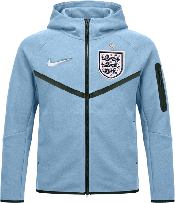 England Tech Fleece Big Kids' (Boys') Nike Soccer Full-Zip Hoodie