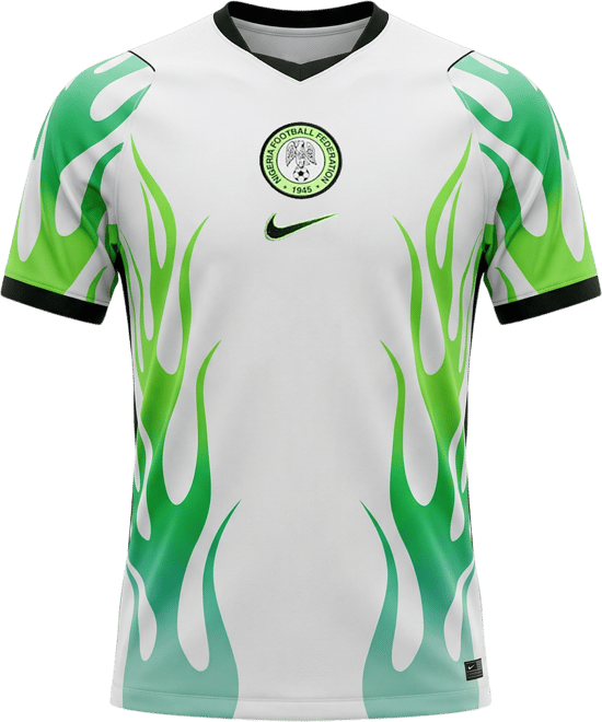 Nigeria visitante 2026 Stadium Jersey de fútbol Nike Dri-FIT Replica para niños talla grande