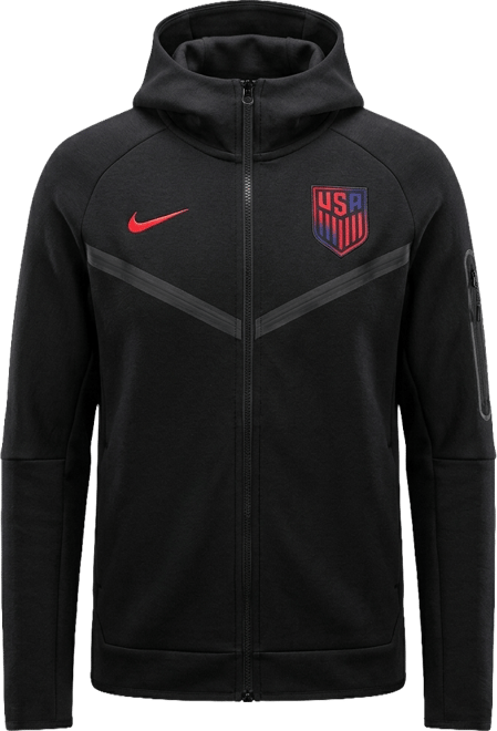 USMNT Tech Fleece Big Kids' (Boys') Nike Soccer Full-Zip Hoodie