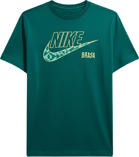 Brazil Playera de fútbol Nike para niños talla grande