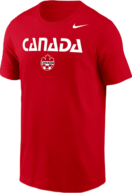 Canada Nike Fanwear Collection Men's Soccer Cotton Short-Sleeve T-Shirt