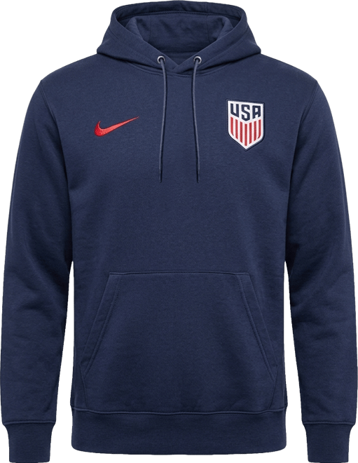USMNT Club Sudadera con gorro sin cierre de fútbol Nike de French Terry para hombre