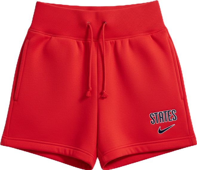 USMNT Phoenix Fleece Women's Nike Soccer High-Waisted Shorts
