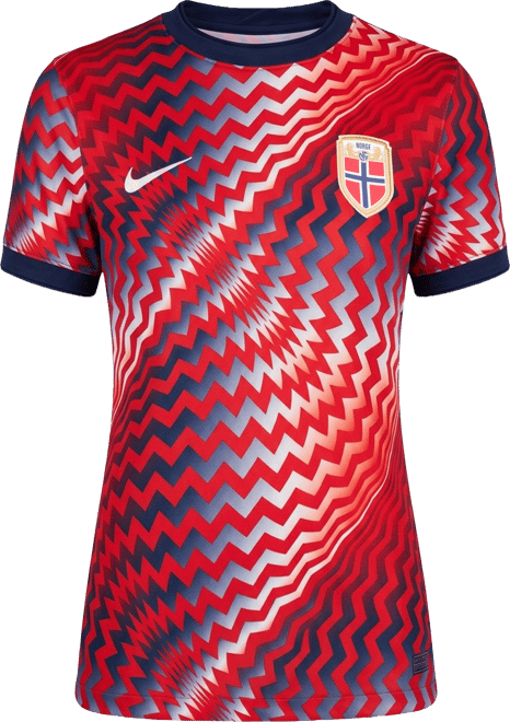 Norway Women's Nike Dri-FIT Soccer Pre-Match Short-Sleeve Top