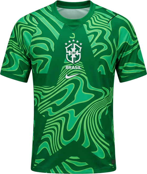 ブラジル 2026 スタジアム ゴールキーパー メンズ ナイキ Dri-FIT サッカー レプリカ ショートスリーブ ユニフォーム