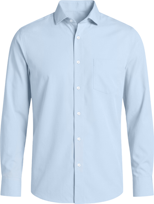 Joseph & Feiss Slim Fit Solid Dress Shirt, Lt Blue Solid | Men's Wearhouse
