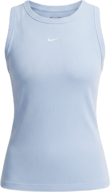 Nike Sportswear Damska przylegająca koszulka bez rękawów z prążkowanego materiału
