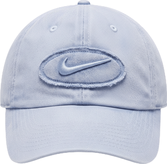 Nike Club Ustruktureret kasket i denim med mærke