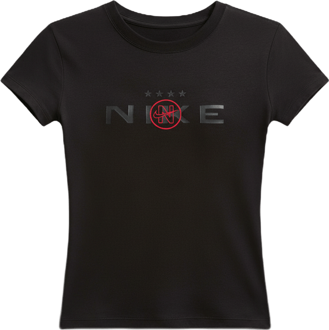 나이키 스포츠웨어 칠 니트 여성 모드 크롭 티셔츠