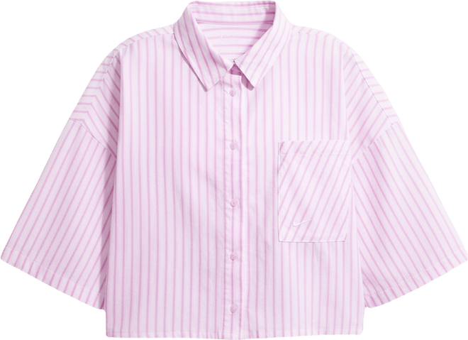 Nike Sportswear Chill Poplin Haut oversize à rayures pour femme