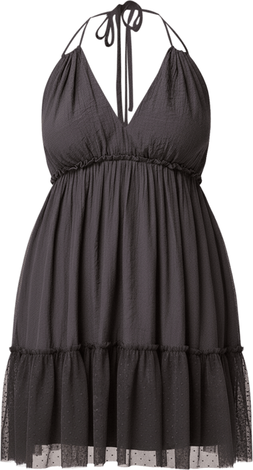 Plus Size - Festi Tiered Halter Mini Dress - Torrid