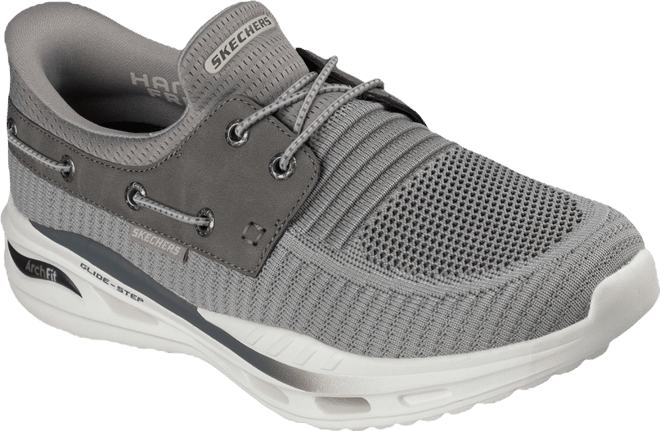 Skechers Men's Slip-ins Arch Fit Orvan-Shoreman Sneakers in Grey, 8