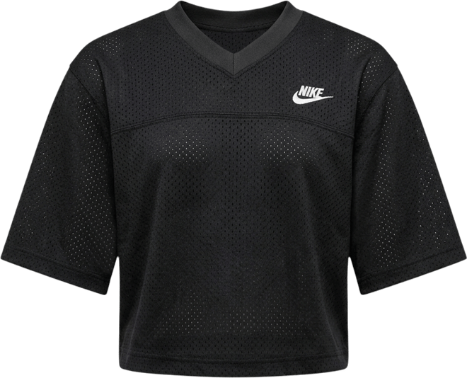 Nike Sportswear 女款寬版 Heritage 短版網布球衣