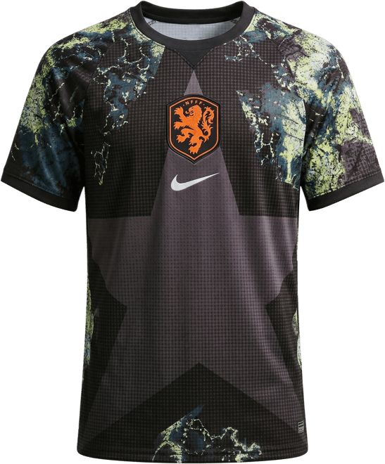 Portero Stadium Países Bajos 2026 Jersey de fútbol de manga corta Nike Dri-FIT Replica para hombre