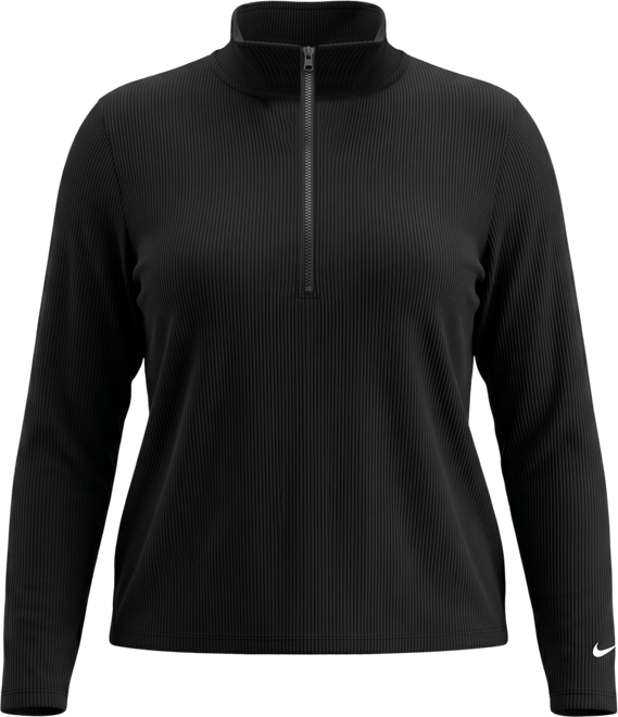 Nike Sportswear Chill Knit Women's Tight Quarter-Zip Long-Sleeve Ribbed Top (Plus Size)