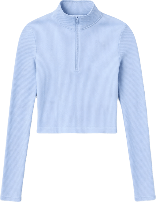 Nike Sportswear Chill Knit Women's Tight Quarter-Zip Long-Sleeve Ribbed Top