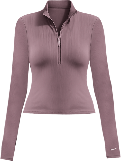Nike Sportswear Chill Knit Women's Tight Quarter-Zip Long-Sleeve Ribbed Top