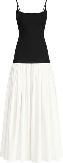 lulus black mesh dress Black Drop Waist Cotton Mini Dress with Belt main image 1