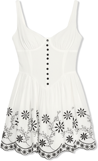 sachin and babi light blue dress Elegant Floral Embroidered V Neck Dress D6024 main image 1