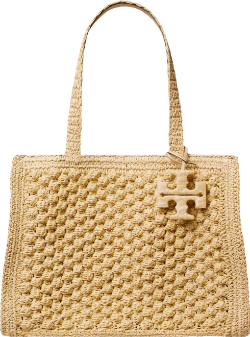 Tory Burch Ella Hand Crochet Straw Tote Bag | Bloomingdale's Handbags