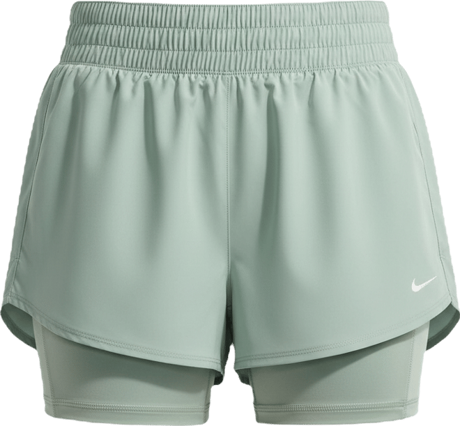 Nike One Shorts 2-i-1 med hög midja Dri-FIT 7,5 cm för kvinnor