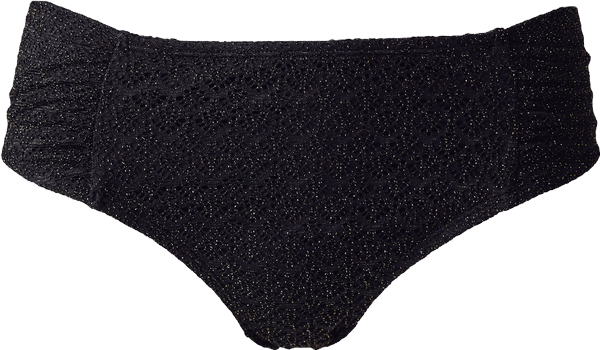 Swim Sense Metallic Crochet Short Pareo Black | Boston Proper