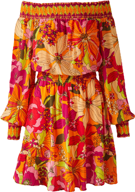 Off The Shoulder Printed Peasant Dress - Paradiso is Calling | Boston Proper