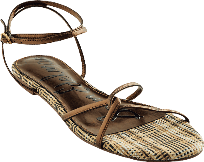 Sam Edelman Thin Strappy Flat Sandal - Bronze | Boston Proper