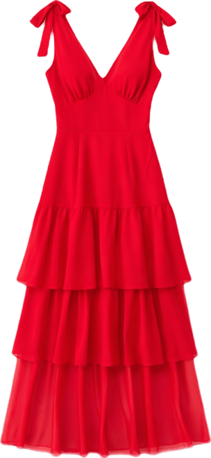 wayf tiered midi dress Wayf Women's Hampton Tiered Midi Dress - Black - Size XS