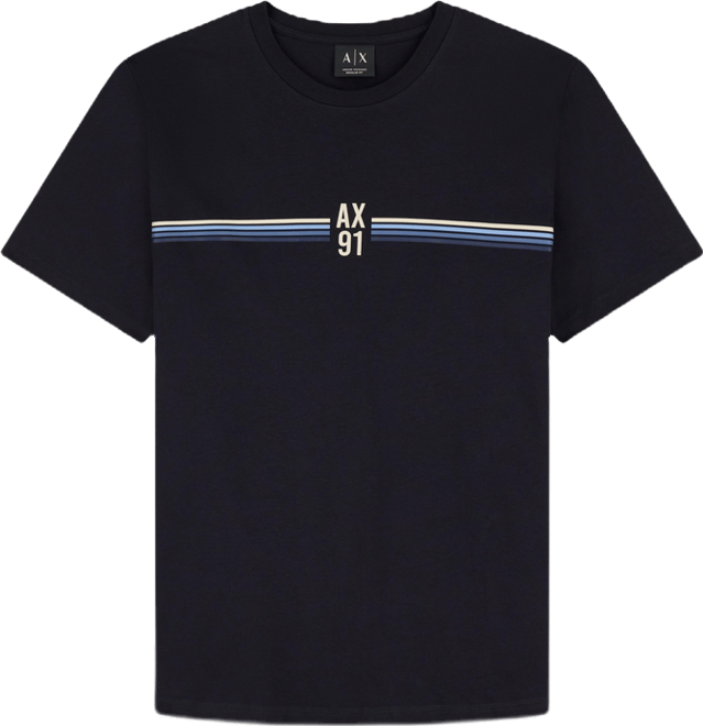 トップス A/X ARMANI EXCHANGE stitch stripe shirt A|X Armani Exchange Men's 91 4 Stripes Stripe Cotton T-Shirt - Macy's
