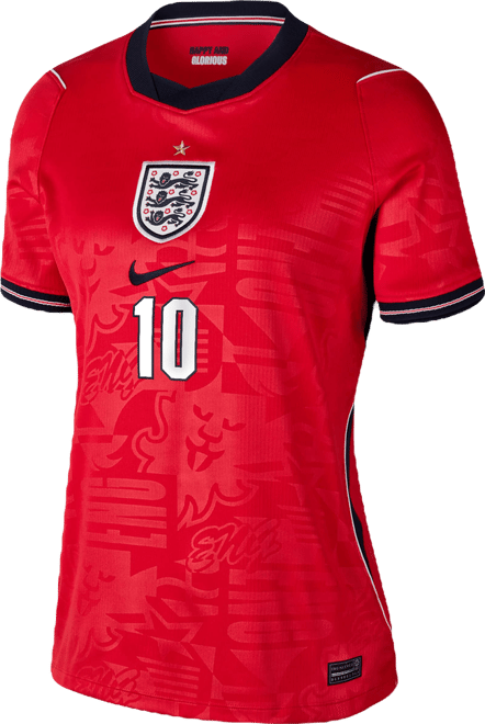 Jude Bellingham England National Team 2026 Stadium Away Jersey de fútbol Nike Dri-FIT para mujer