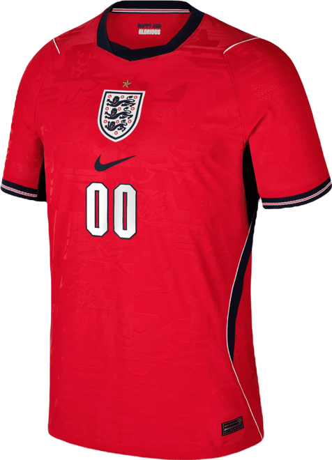 England 2026 Match Away Men's Nike Aero-FIT Soccer Authentic Custom Jersey By You