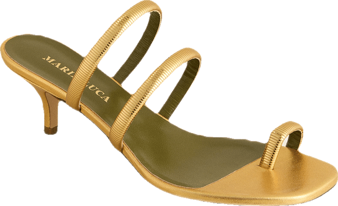 Gold Modia Sandals | Maria Luca