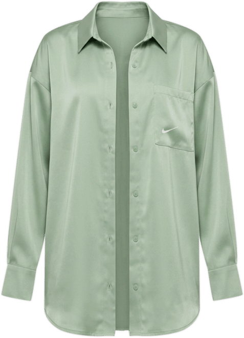 Nike Sportswear Women's Oversized Satin Long-Sleeve Top