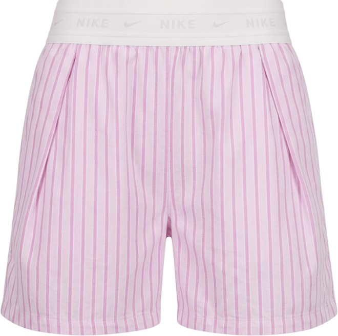 Nike Sportswear Chill Poplin Shorts loose fit a righe a vita media – Donna