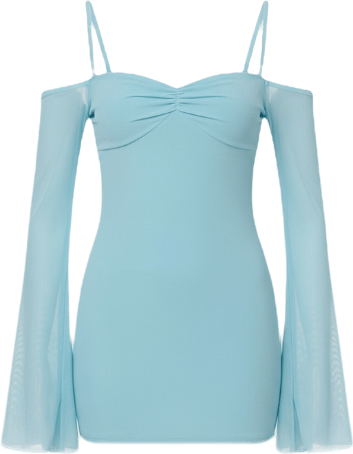 Edikted Women's Ariel Off Shoulder Mesh Mini Dress - Macy's